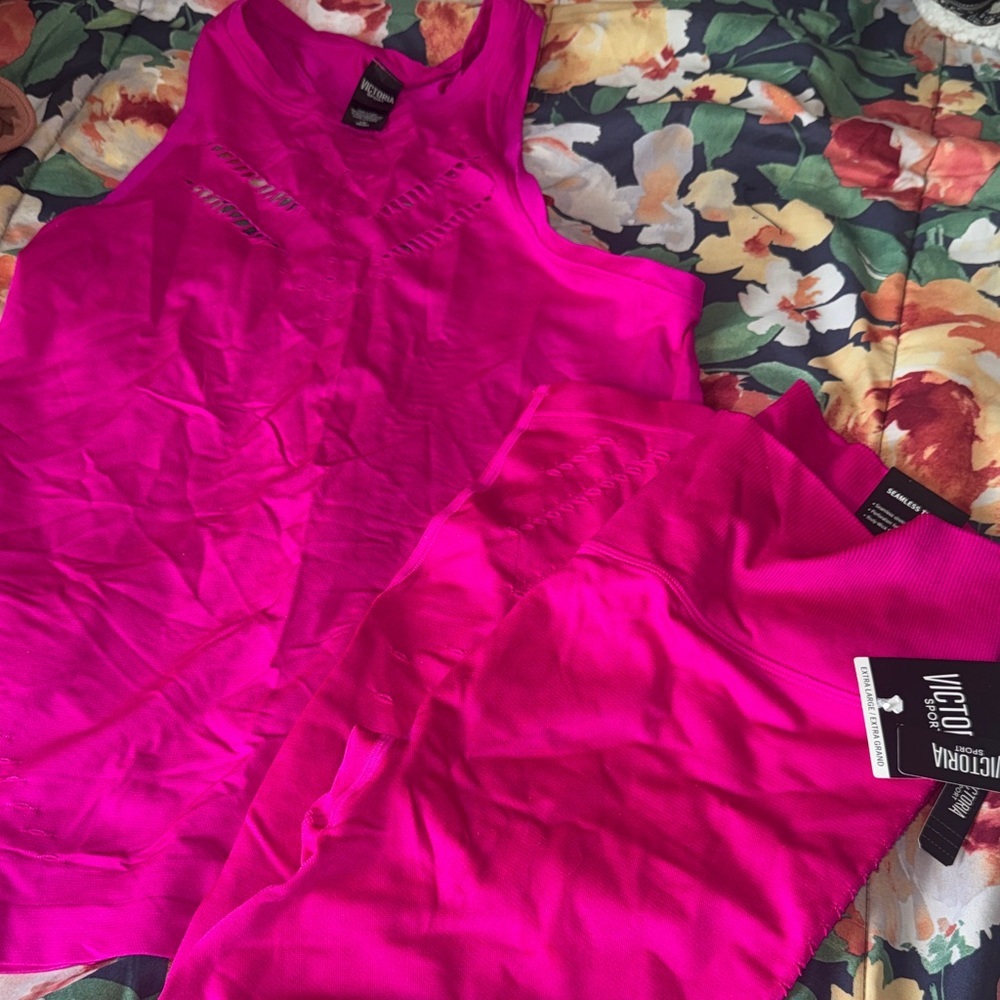 Victoria's Secret Hot Pink Active Tank